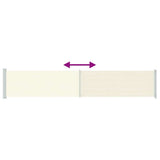 Tenda Laterale Retrattile per Patio 117x600 cm Crema