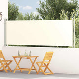 Tenda Laterale Retrattile per Patio 117x600 cm Crema