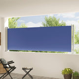 Tenda Laterale Retrattile per Patio 117x600 cm Blu