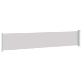 Tenda Laterale Retrattile per Patio 117x600 cm Grigia