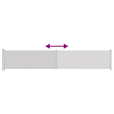 Tenda Laterale Retrattile per Patio 117x600 cm Grigia