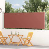 Tenda Laterale Retrattile per Patio 117x600 cm Marrone