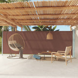 Tenda da Sole Laterale Retrattile per Patio 180x600 cm Marrone