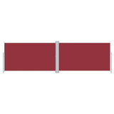 Tenda da Sole Laterale Retrattile Rossa 180x600 cm
