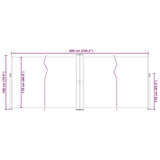 Tenda da Sole Laterale Retrattile Rossa 180x600 cm