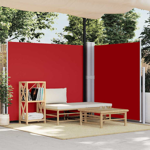 Tenda da Sole Laterale Retrattile Rossa 180x600 cm