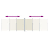 Tenda da Sole Laterale Retrattile Crema 200x600 cm