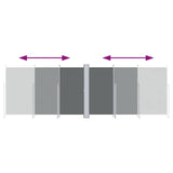 Tenda da Sole Laterale Retrattile Antracite 220x600 cm