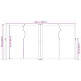 Tenda da Sole Laterale Retrattile Antracite 220x600 cm