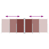 Tenda da Sole Laterale Retrattile Marrone 220x600 cm