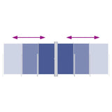 Tenda da Sole Laterale Retrattile Blu 220x600 cm