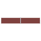 Tenda Laterale Retrattile Marrone 160x1000 cm