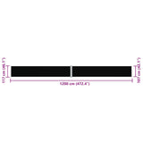 Tenda Laterale Retrattile Nera 117x1200 cm