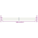 Tenda Laterale Retrattile Crema 117x1200 cm