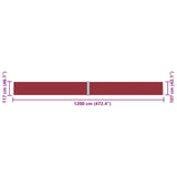 Tenda Laterale Retrattile Rossa 117x1200 cm