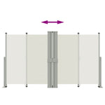 Tenda da Sole Laterale Retrattile Crema 140x1200 cm
