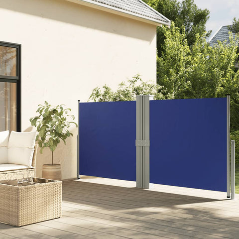 Tenda Laterale Retrattile Blu 140x1200 cm