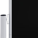 Tenda da Sole Laterale Retrattile Nera 160x1200 cm