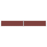 Tenda da Sole Laterale Retrattile Marrone 160x1200 cm