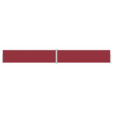 Tenda da Sole Laterale Retrattile Rossa 160x1200 cm