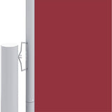 Tenda da Sole Laterale Retrattile Rossa 160x1200 cm