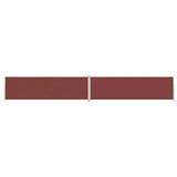 Tenda da Sole Laterale Retrattile Marrone 180x1200 cm