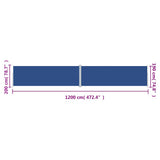 Tenda da Sole Laterale Retrattile Blu 200x1200 cm