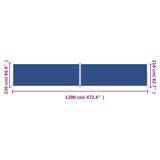 Tenda da Sole Laterale Retrattile Blu 220x1200 cm