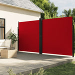 Tenda da Sole Laterale Retrattile Rossa 220x1200 cm