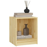 Comodino 35,5x33,5x41,5 cm in Legno Massello di Pino