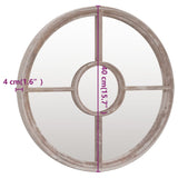 Specchio Sabbia 40x4 cm Ferro Rotondo per Uso Interno