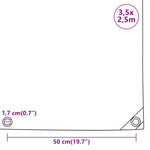 Telone 650 g/m 3,5x2,5 m Nero
