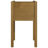 Fioriere da Giardino 2 pz Ambra 40x40x70 cm in Legno di Pino