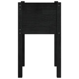 Fioriere da Giardino 2 pz Nere 40x40x70 cm in Legno di Pino