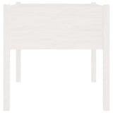 Fioriere da Giardino 2 pz Bianche 70x70x70 cm in Legno di Pino