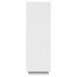 Libreria/Divisorio Bianco 60x35x103cm in Legno Massello di Pino