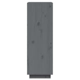 Libreria/Divisorio Grigio 60x35x103cm in Legno Massello di Pino