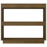 Libreria Marrone ambra 80x35x71 cm in Legno Massello di Pino