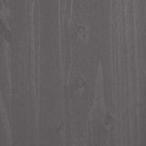 Credenza HAMAR Grigio Chiaro 79x40x80 cm Legno Massello di Pino