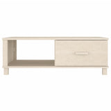 Tavolino HAMAR ambra 100x55x35 cm in Legno Massello di Pino