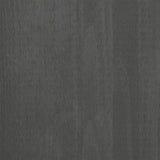 Tavolino HAMAR Grigio Scuro 100x55x35 cm Legno Massello di Pino