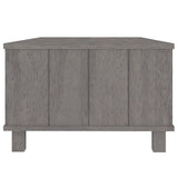 Tavolino HAMAR Grigio Chiaro 100x55x35cm Legno Massello di Pino