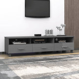 Mobile TV HAMAR Grigio Scuro 158x40x40 cm in Legno di Pino