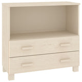 Credenza HAMAR ambra 85x35x80 cm in Legno Massello di Pino