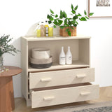 Credenza HAMAR ambra 85x35x80 cm in Legno Massello di Pino