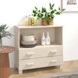 Credenza HAMAR ambra 85x35x80 cm in Legno Massello di Pino