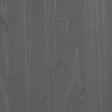 Credenza HAMAR Grigio Chiaro 85x35x80 cm Legno Massello di Pino
