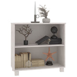 Credenza HAMAR Bianca 85x35x80 cm in Legno Massello di Pino