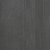 Credenza HAMAR Grigio Scuro 85x35x80 cm Legno Massello di Pino