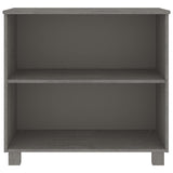 Credenza HAMAR Grigio Chiaro 85x35x80 cm Legno Massello di Pino